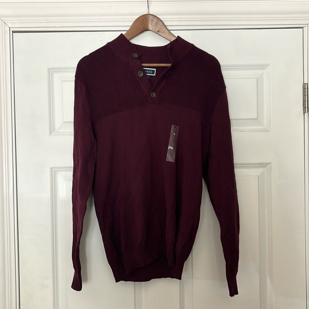 NWT Club Room Button Mock TBL